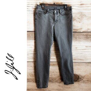 J. Jill Authentic Fit Slim Ankle Jeans Grey 8